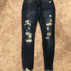 Judy Blue Mid-Rise Distressed Jeans Size 9/29 New